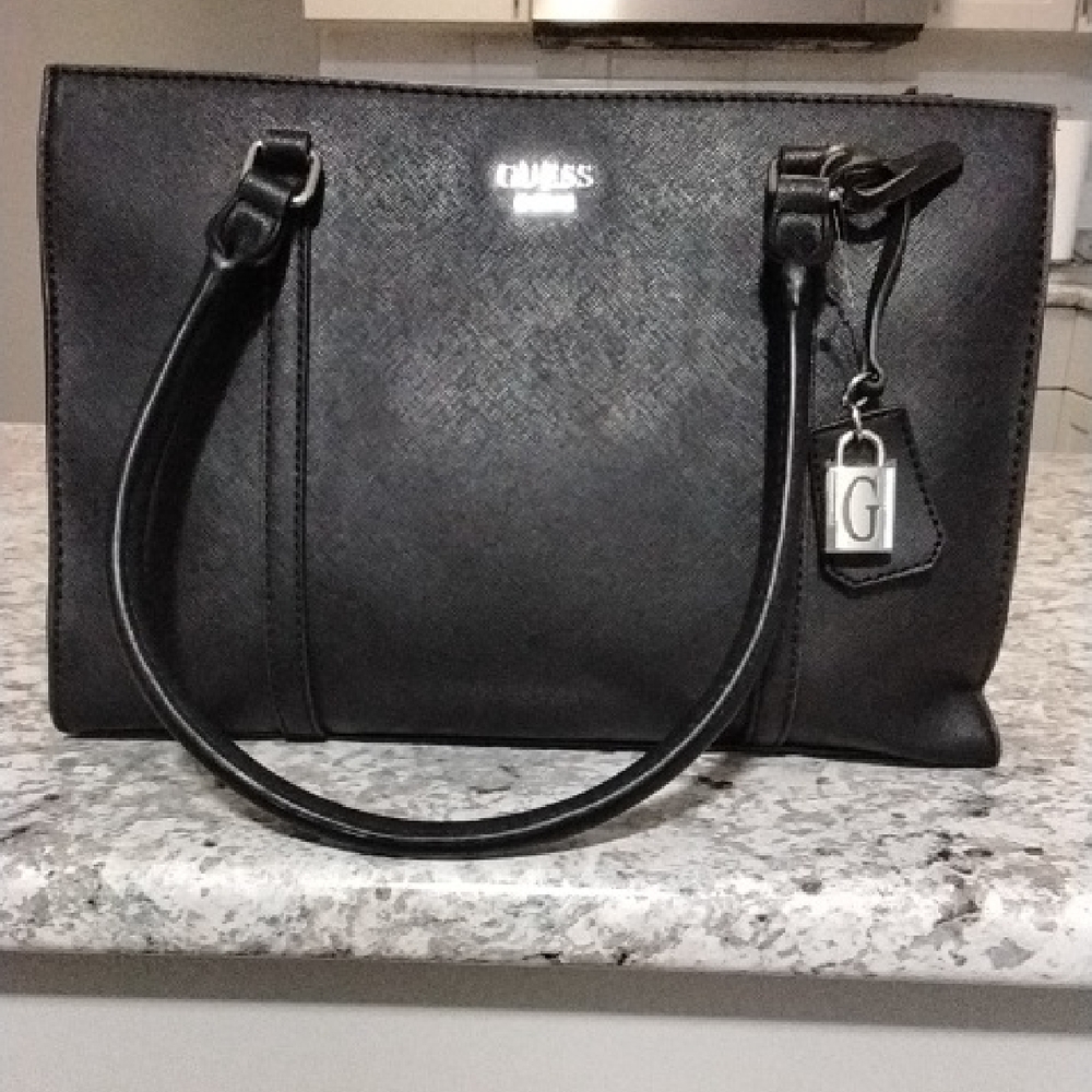 Guess Classic Black Tote Bag